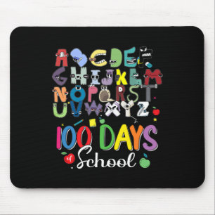 Tapis De Souris 100 Jours d'alphabet scolaire Lore Coût scolaire d