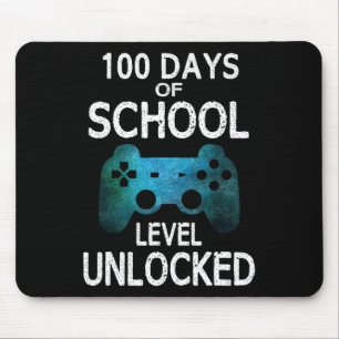 Tapis De Souris 100 Jours De Jeux Vidéo De Gamer École Niveau Déve