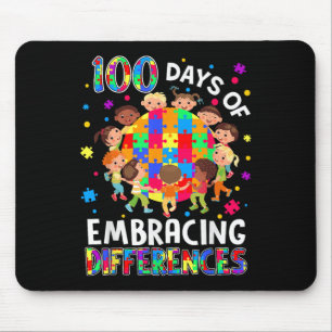 Tapis De Souris 100 Jours De L'École Embrasser Les Différences Aut