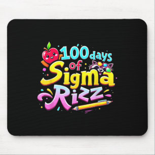 Tapis De Souris 100 Jours De Sigma Rizz 100E Jour D'Enfants Scolai
