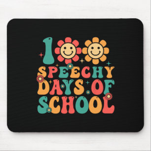 Tapis De Souris 100 jours de thérapie de la parole à l'école Groov
