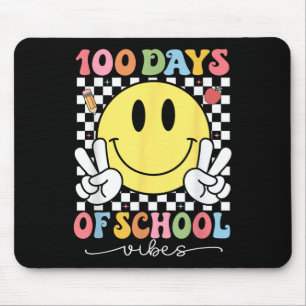 Tapis De Souris 100 Jours De Vibes Scolaires Mignonne Sourire Visa