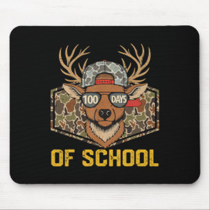 Tapis De Souris 100 Jours D'école Cerf Chasse Camo Chasseur Garçon