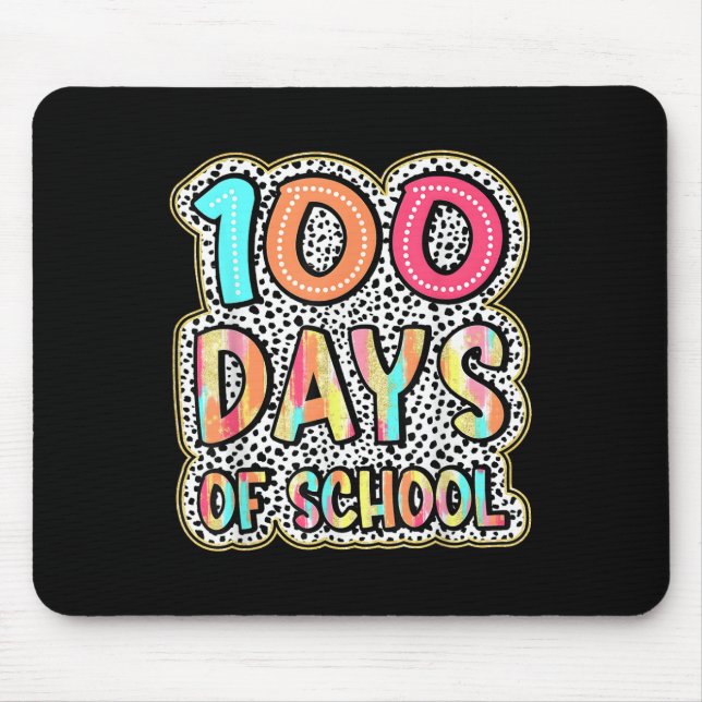 Tapis De Souris 100 Jours D'Enseignants Scolaires Enfants 100e Jou (Devant)
