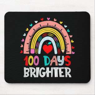 Tapis De Souris 100 Jours plus lumineux Arc-en-ciel 100e Jour de l