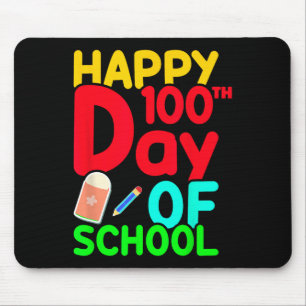 Tapis De Souris 100ème Jour De L'École 100 Jours Jolies Étudiants
