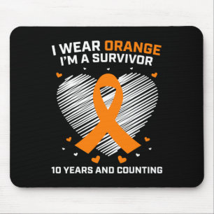 Tapis De Souris 10 ans Cancer Libre Leucémie Survivant Cadeaux Ora