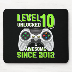 Tapis De Souris 10 Déverrouillé Awesome 2012 jeu vidéo 10e anniver