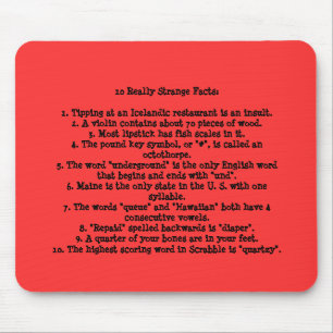 Tapis De Souris 10 faits vraiment étranges