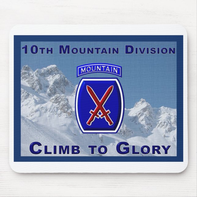 Tapis De Souris 10 Mountain Division Cadeau de souris (Devant)