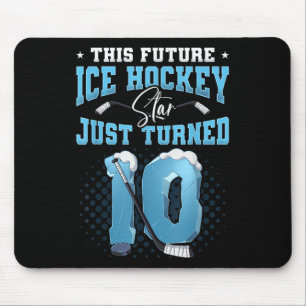 Tapis De Souris 10e anniversaire de hockey sur glace