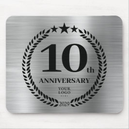 Tapis De Souris 10e anniversaire d'entreprise en argent