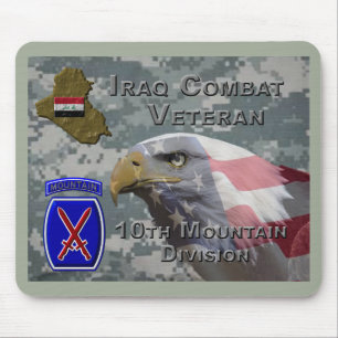Tapis De Souris 10th Mountain Div Iraq Combat Veteran