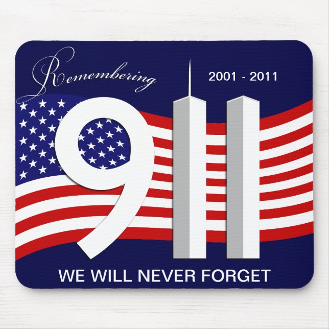 Tapis De Souris 11 septembre - 9/11 10ème anniversaire Mousepad (Devant)