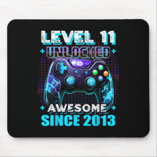Tapis De Souris 11e Anniversaire Joueur 11 Anniversaire Amusant An