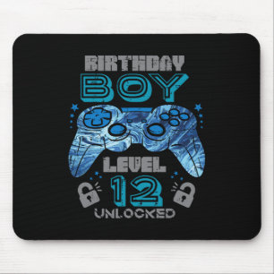 Tapis De Souris 12e Anniversaire Joueur niveau 12 Déverrouillé Jeu