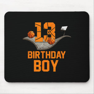 Tapis De Souris 13e anniversaire Bysketbyll Jersey 13 ans Garçon