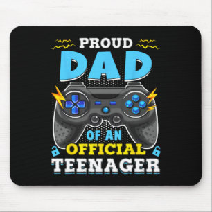 Tapis De Souris 13e anniversaire Fier Papa Officiel Adolescent Vid