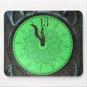 Tapis De Souris 13ème horloge hantée Mousepad d'heure