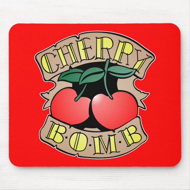 Tapis De Souris 1413032011 Cherry Bomb Inverso (Rocker & Kustom) (Devant)