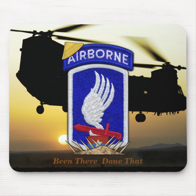 Tapis De Souris 173e vétérans de guerre du vietnam aéroportés (Devant)