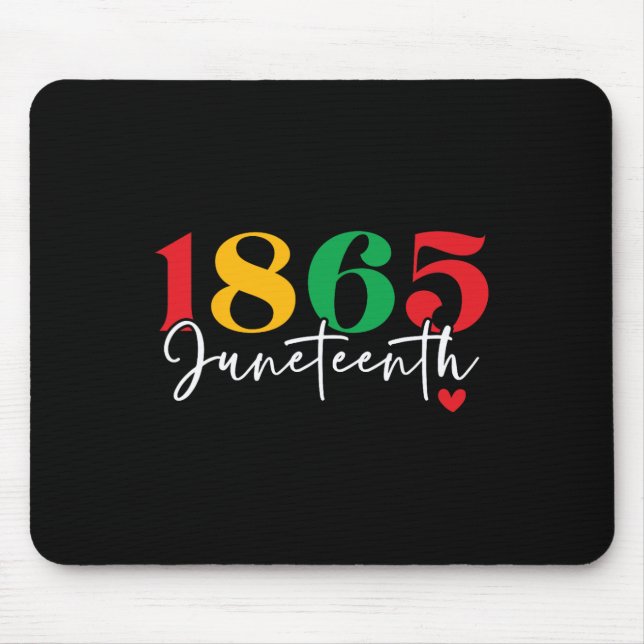 Tapis De Souris 1865 1865 Fête le Mois de l'histoire des Noirs (Devant)