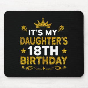 Tapis De Souris 18 ans anniversaire de ma fille joyeux anniversair