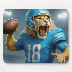 Tapis De Souris #18 Joueur de football Lion