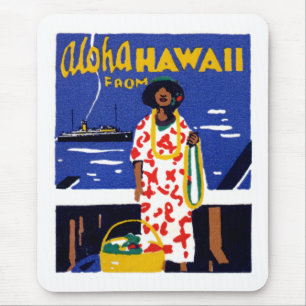 Tapis De Souris 1920 Aloha d'Hawaï