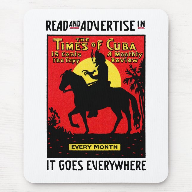 Tapis De Souris 1920 Le Times de Cuba (Devant)