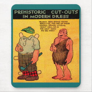 Tapis De Souris 1930 bande dessinée poupée de papier Woogy Woo