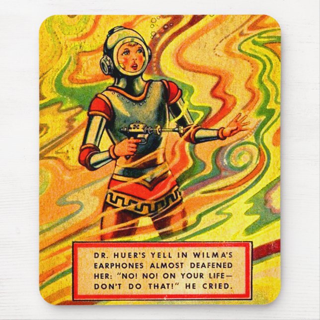 Tapis De Souris 1930 Buck Rogers bande dessinée Wilma Deering (Devant)