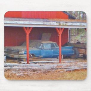 Tapis De Souris 1960 BLUE SADAND DEVILLE Antique voiture