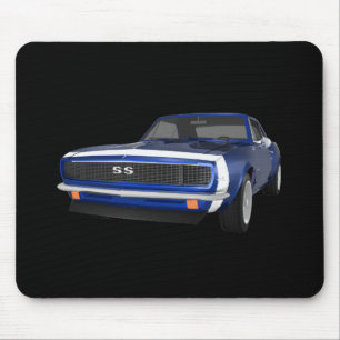 Tapis De Souris 1967 Camaro SS: Fin bleue : Modèle 3D:
