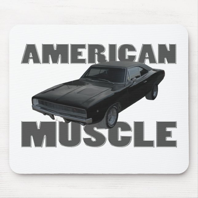 Tapis De Souris 1968 muscle d'Américain du chargeur r/t d'esquive (Devant)