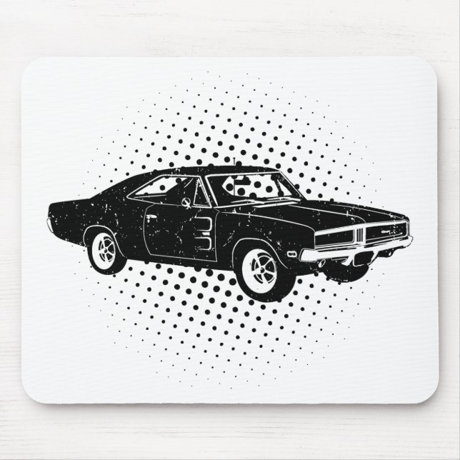 Tapis De Souris 1969 Se du chargeur R/T de Dodge (Devant)