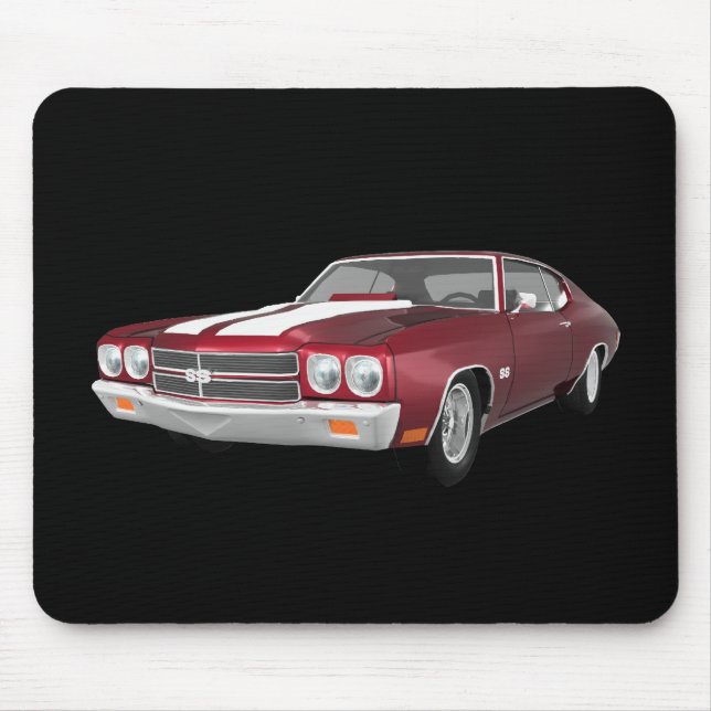 Tapis De Souris 1970 Chevelle SS : Candy Apple Finish : (Devant)