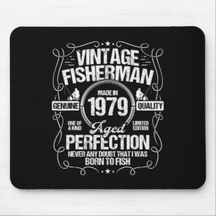 Tapis De Souris 1979 Pêche Anniversaire Pour Pêcheur 1979 Année De