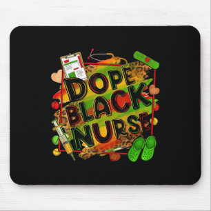 Tapis De Souris 19e Junte Infirmière Femmes Noires Mois de l'histo