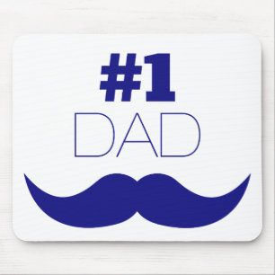 Tapis De Souris #1 Papa Blue Mustache