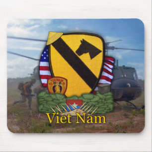 Tapis De Souris 1re division de cavalerie vétérans vietnam Mouse