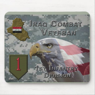 Tapis De Souris 1re division d'infanterie Ancien combattant en Ira