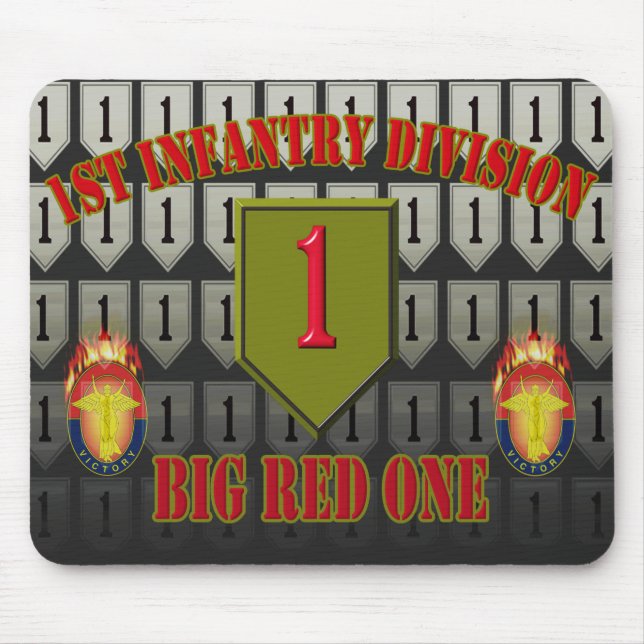 Tapis De Souris 1re division d'infanterie "Big Red One"  (Devant)