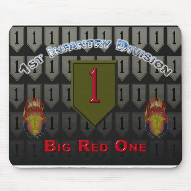 Tapis De Souris 1re division d'infanterie - Souris-cadeaux (Devant)