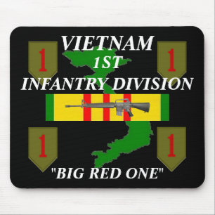 Tapis De Souris 1re infanterie Vietnam Mousepad