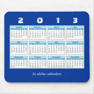 Tapis De Souris 2013 calendrier Mousepad