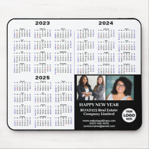 Tapis De Souris 2023 - 2025 Business Calendar Moderne Minimaliste