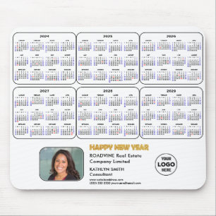 Tapis De Souris 2024 - 2029 Calendrier Logo d'entreprise Photo sur