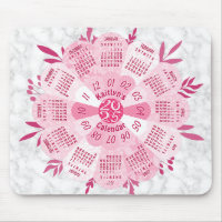 2025 Calendrier Nom personnalisé Boho Pretty Rose