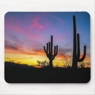 Tapis De Souris 2034-2-Arizona Désert au coucher du soleil avec Ca